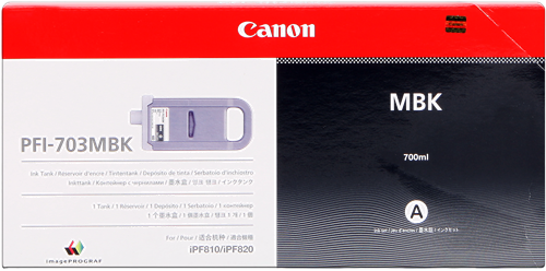 Canon PFI-703mbk Schwarz (Matt) Druckerpatrone