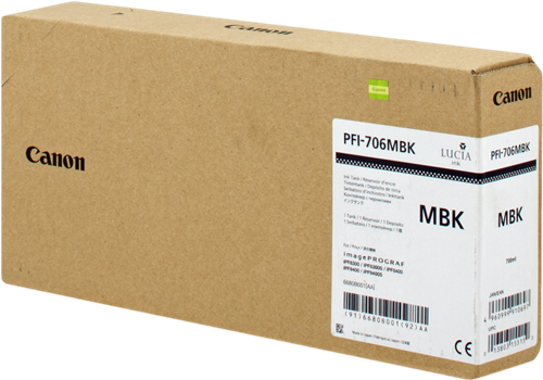 Canon PFI-706mbk Preto Cartucho de tinta