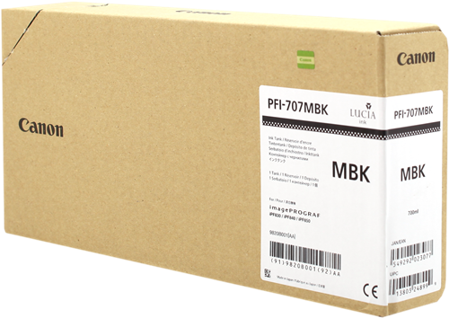 Canon PFI-707mbk Preto (opaco) Cartucho de tinta