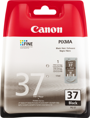 Canon PG-37 Preto Cartucho de tinta