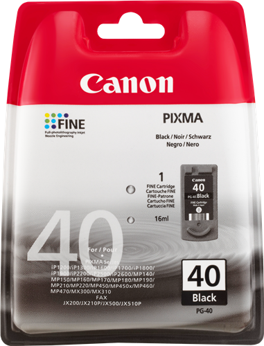Canon PG-40 Černá Inkoustovou kazetu