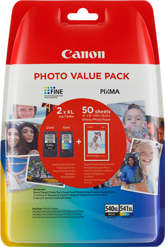 Canon PIXMA MX475 PG-540XL CL-541XL Photo Value Pack