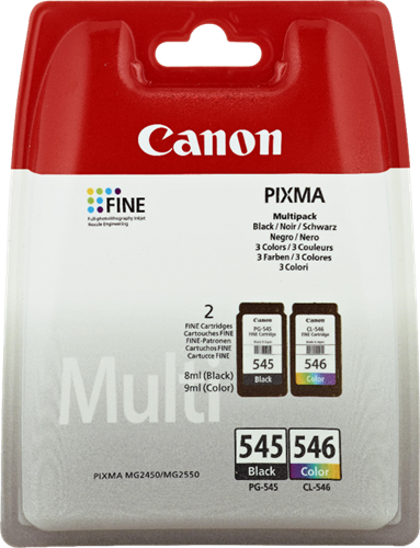 Canon PG-545+CL-546 Pack Preto / várias cores