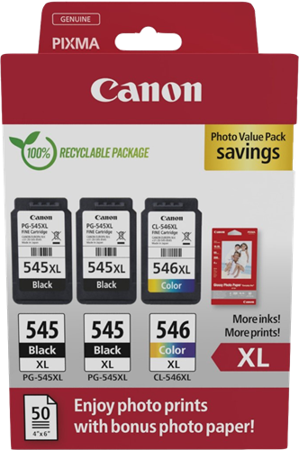 Canon PG-545XL+CL-546XL Černá / více barev / Bílý 