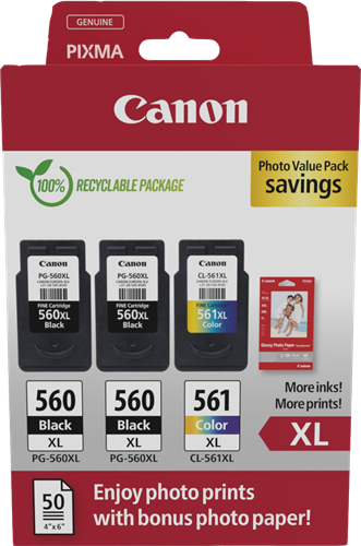 Canon PG-560XL+CL-561XL Černá / více barev / Bílý 