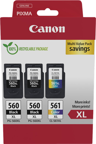 Canon PG-560XL+CL-561XL Multipack negro / varios colores