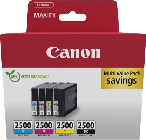 Canon PGI-2500 zestaw czarny / cyan / magenta / żółty