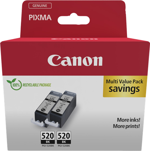 Canon PGI-520BK C - Cartouche jet d'encre noire PGI520BK 520PGBK 2932B001  compatible
