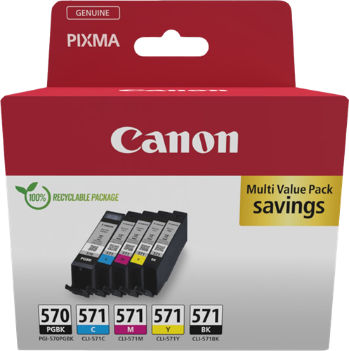 Canon PGI-570+CLI-571 multipack black / black / cyan / magenta / yellow
