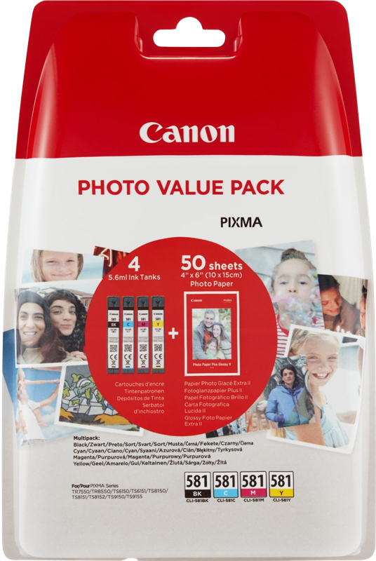 Canon PIXMA TR8550 CLI-581 Photo Value Pack