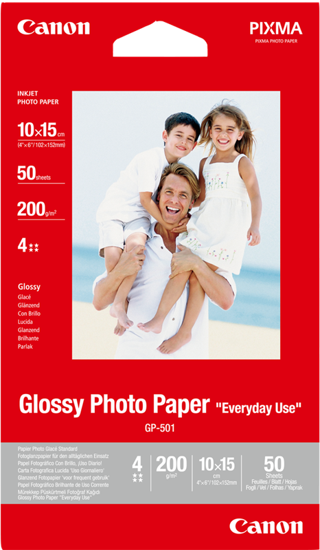 Canon Glossy Photo Papier "Everyday Use" 10x15cm Weiss