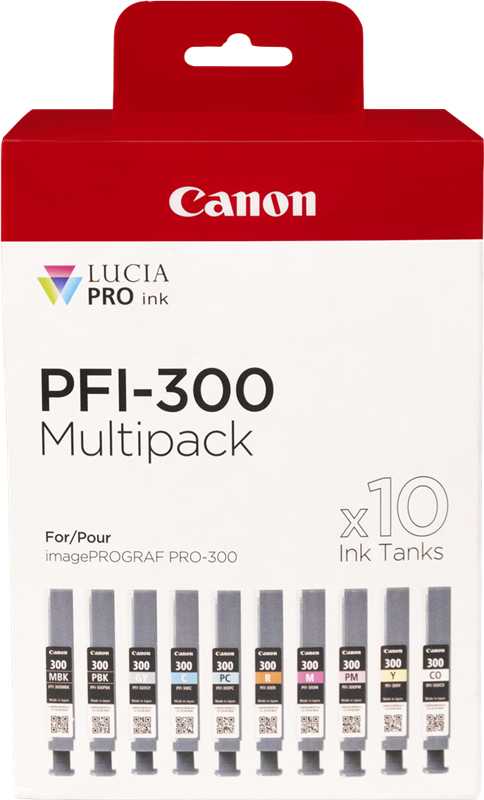Cartouche d'encre Canon PFI-300C pour IPF Pro 300 : Cyan