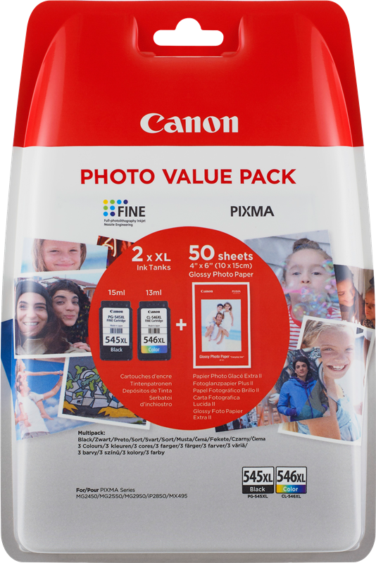 Canon PIXMA TS205 PG-545XL + CL-546XL Photo