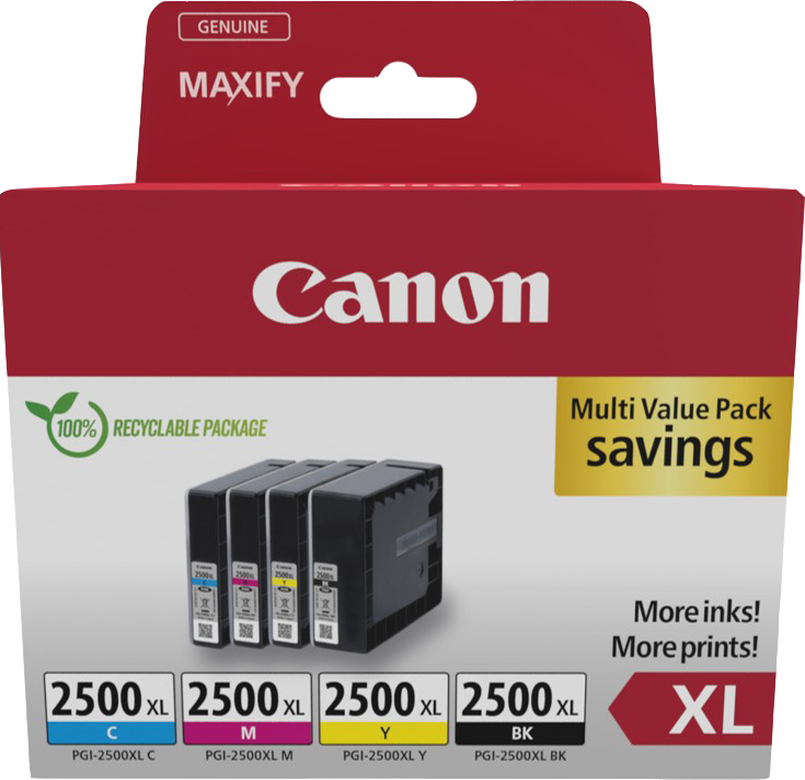 Cartouche D'encre Canon PGI-2500 Cyan Imprimante Canon Maxify