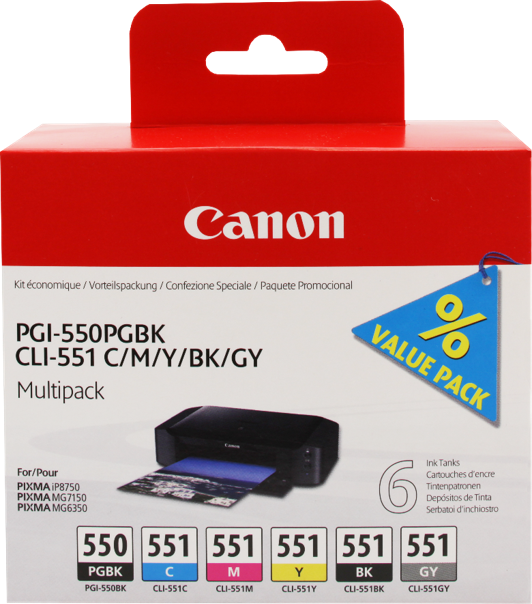 Canon PIXMA MG7150 PGI-550 + CLI-551
