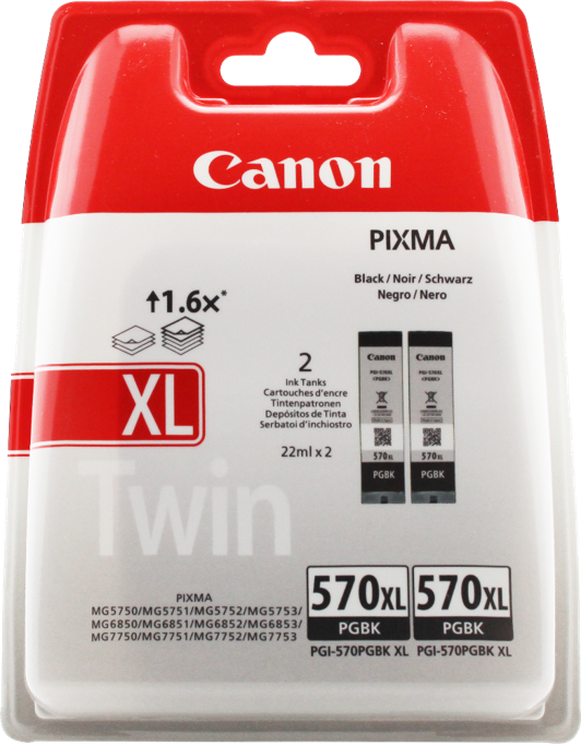 Canon PIXMA MG5750 PGI-570pgbk XL Twin