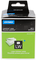 DYMO 99012 Etiquetas de dirección 89x36mm Blanco