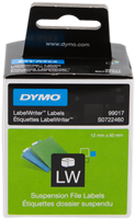 DYMO 99017 Etiquetas para carpetas colgantes 50x12mm Blanco
