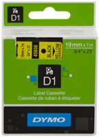 DYMO tape Zwart op geel