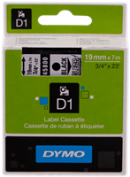 DYMO tape Zwart op kleurloos