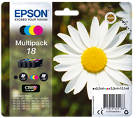 Epson 18 Pack Preto / Cyan / Magenta / Amarelo