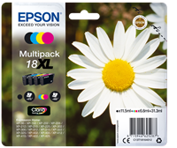 Epson 18 XL Pack Preto / Cyan / Magenta / Amarelo