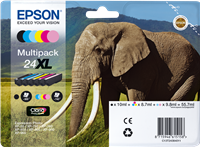 Epson 24 XL Multipack nero / ciano / magenta / giallo / ciano (chiaro) / magenta (chiaro)