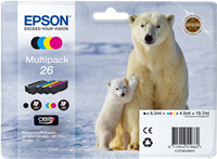 Epson 26 Multipack Noir(e) / Cyan / Magenta / Jaune