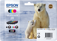 Epson 26 Pack Preto / Cyan / Magenta / Amarelo