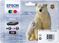 Epson 26 XL Multipack negro / cian / magenta / amarillo