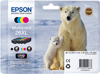 Epson 26 XL Pack Preto / Cyan / Magenta / Amarelo