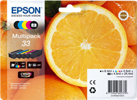 Epson 33 Multipack zwart / cyan / magenta / geel