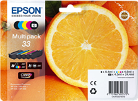 Epson 33 Pack Preto / Cyan / Magenta / Amarelo