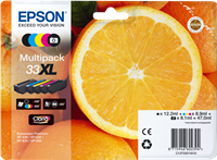 Epson 33 XL Černá / tyrkysová / purpurová / žlutý / 