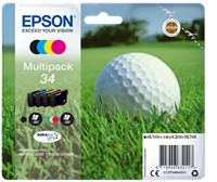 Epson 34 Pack Preto / Cyan / Magenta / Amarelo