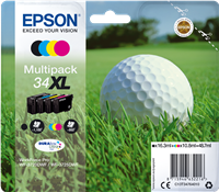 Epson 34XL Multipack zwart / cyan / magenta / geel