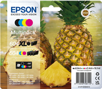 Epson 604 schwarz XL, cyan, magenta, gelb Multipack Schwarz / Cyan / Magenta / Gelb