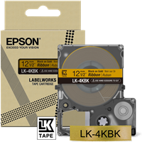 Epson LK-4KBK Schriftband Schwarz auf Gold