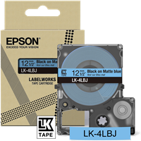Epson LK-4LBJ Schriftband Schwarz auf Blau