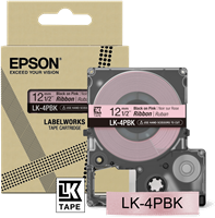 Epson LK-4PBK taśma czarnynaRóżowy