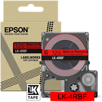 Epson LK-4RBF Schriftband Schwarz auf Rot