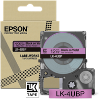 Epson LK-4UBP Ruban Noir(e)SurViolet
