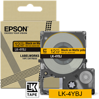 Epson LK-4YBJ Schriftband Schwarz auf Gelb