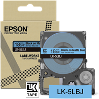 Epson LK-5LBJ Schriftband Schwarz auf Blau