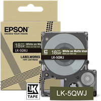 Epson LK-5QWJ Schriftband Weiss auf Khaki