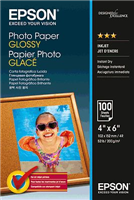 Epson Photo Paper Glossy 10x15cm Blanc