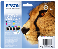 Epson T0715 Pack Preto / Cyan / Magenta / Amarelo