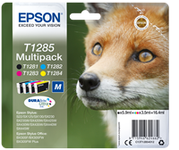 Epson T1285 Pack Preto / Cyan / Magenta / Amarelo
