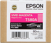 Epson T580A purpurová Inkoustovou kazetu