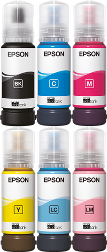 Epson 107 Černá / tyrkysová / purpurová / žlutý / azurová (světlo) / purpurová (světlo)